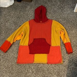 Crispina Ffrench Colorful Patchwork Women's Sweater